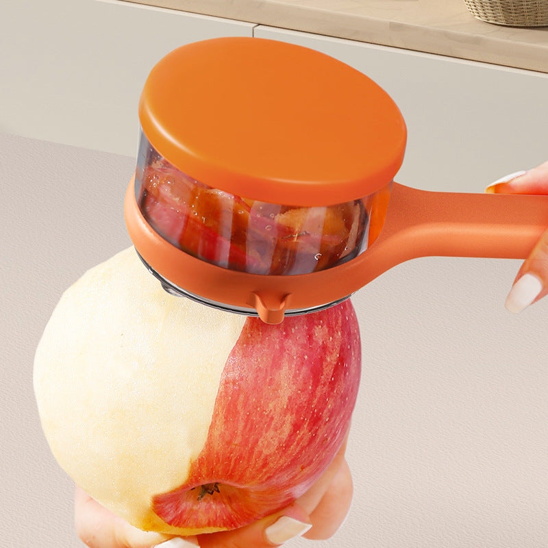 Kitchen Multi-Functional Peeler With Bucket Storage Scratcher Fruit Peeling Knife Storage Peeler Kitchen Gadgets