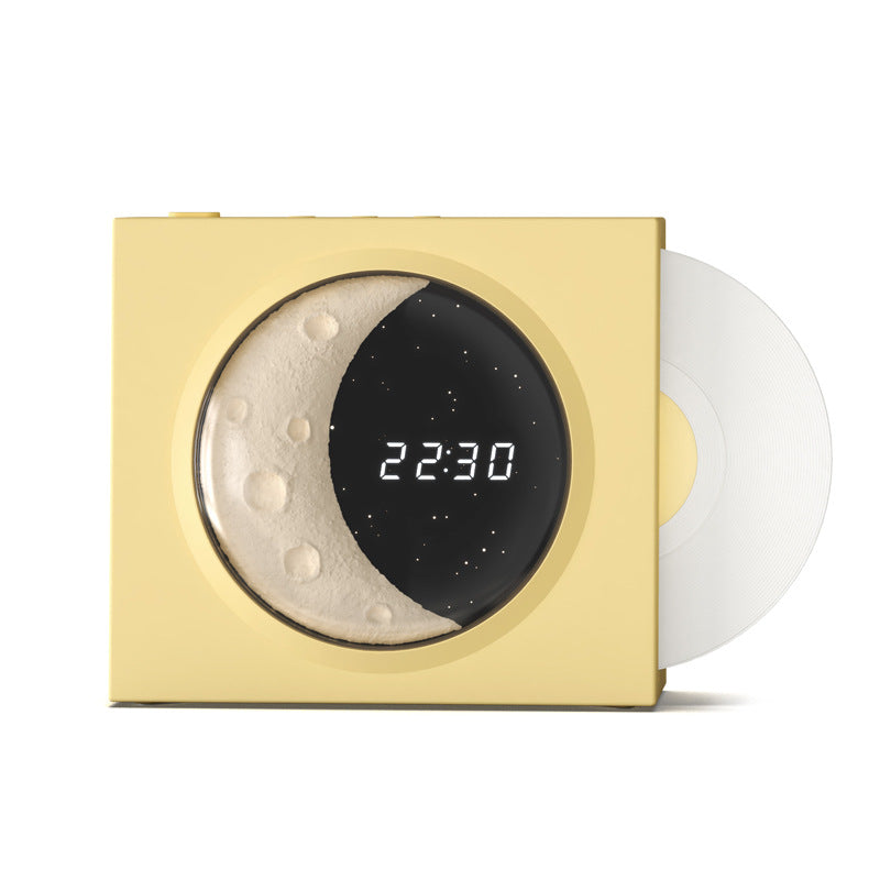 Moon Clock Bluetooth Speaker Vinyl Nostalgic Feelings High Volume Small Speaker