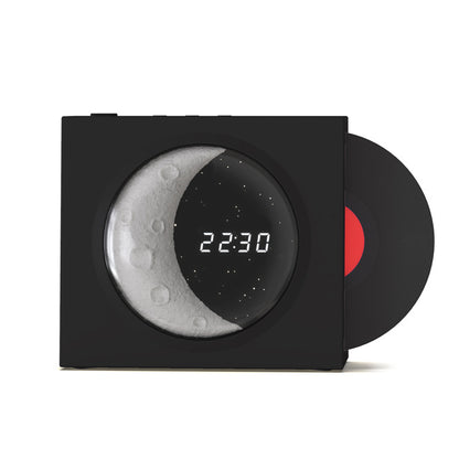 Moon Clock Bluetooth Speaker Vinyl Nostalgic Feelings High Volume Small Speaker