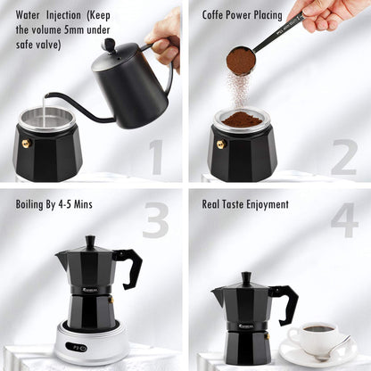 Espresso Maker Espresso Cup Moka Pot Classic Cafe Maker Percolator Coffee Maker