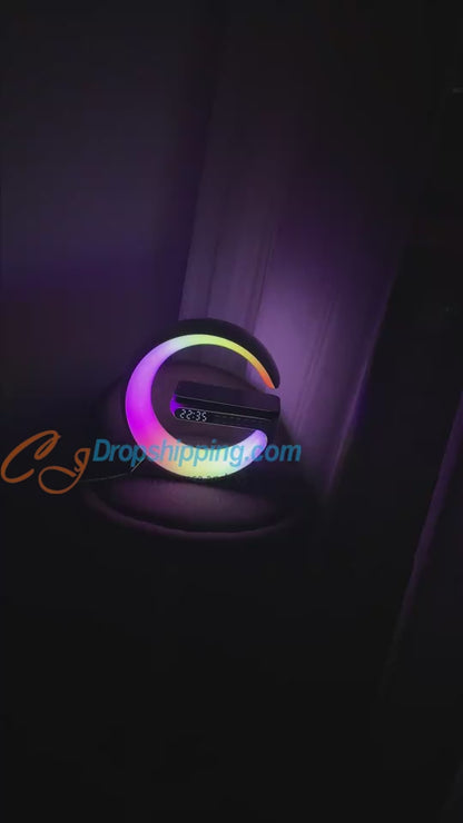 2023 New Intelligent LED Lamp Bluetooth Speake Wireless Charger Atmosphere Lamp App Control For Bedroom Home Decor