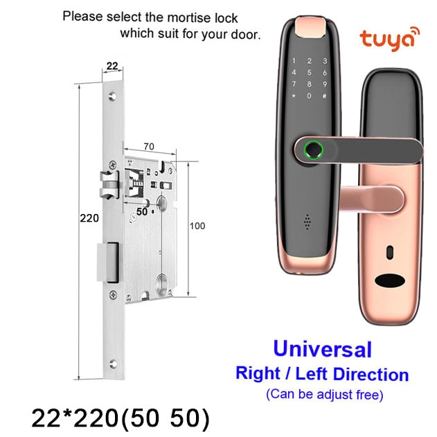 WIFI Mobile Phone Remote Unlock Fingerprint Magnetic Card Password Key  Smart Door Lock