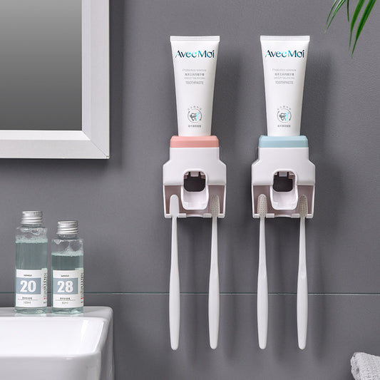 Automatic Toothpaste Dispenser and Small Toothbrush Holder