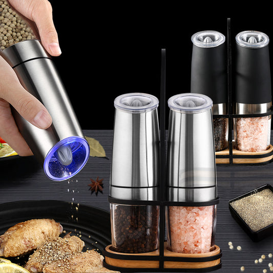 Automatic Electric Salt and Pepper Grinders Stainless Steel