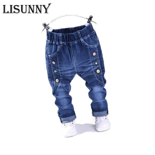 Baby Casual Buckle Jeans